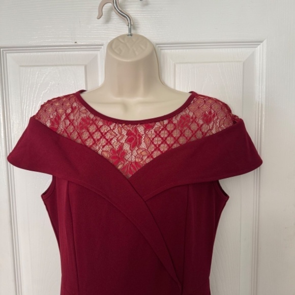 VFShow Maxi Dress Dark Red Holiday Parties Wedding Mother of Bride New with Tag - Picture 2 of 3